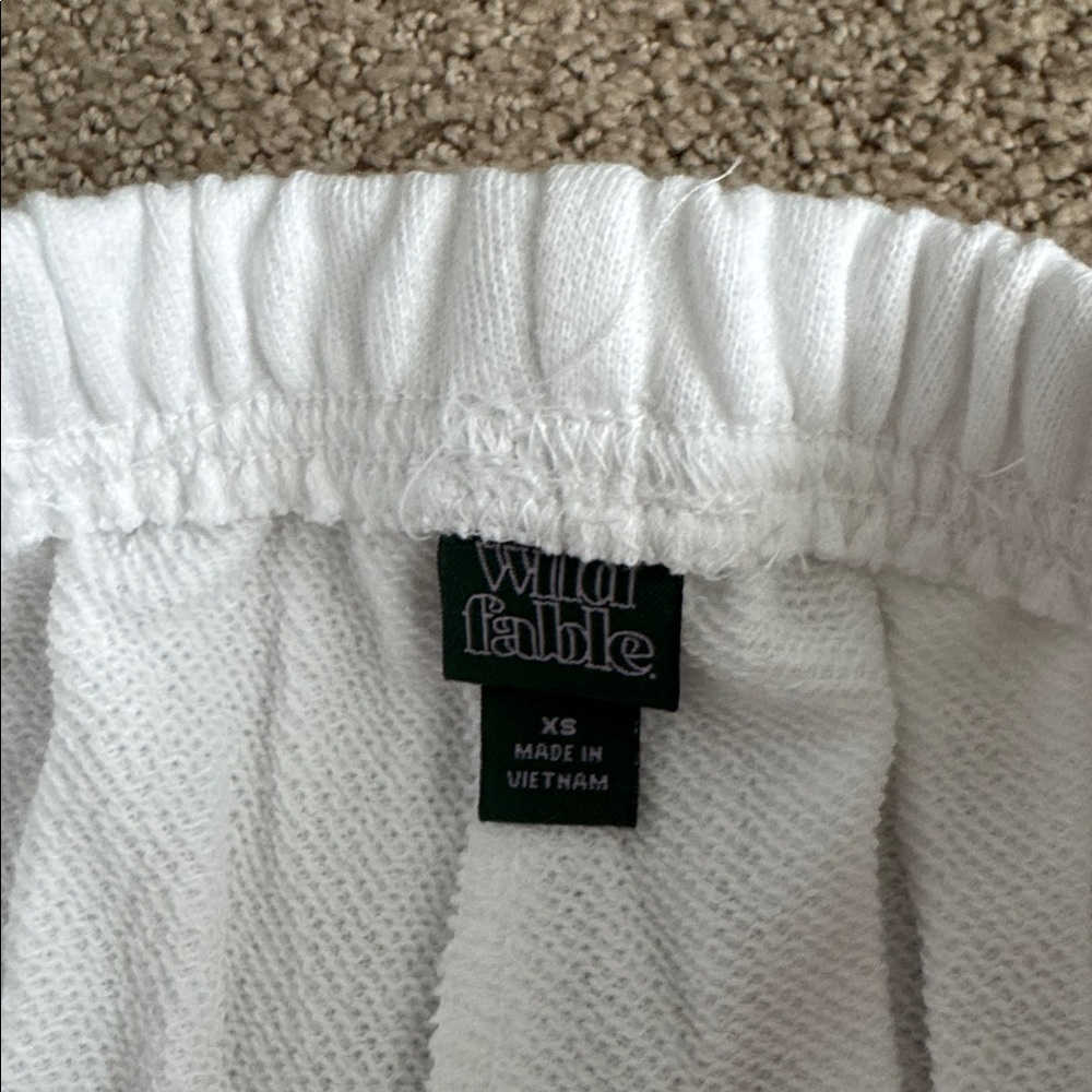 X08 NWT Wild Fable Terry Knit Lined Bondi Beach Wide Leg Sweatpants - Size: XS - Picture 4 of 6